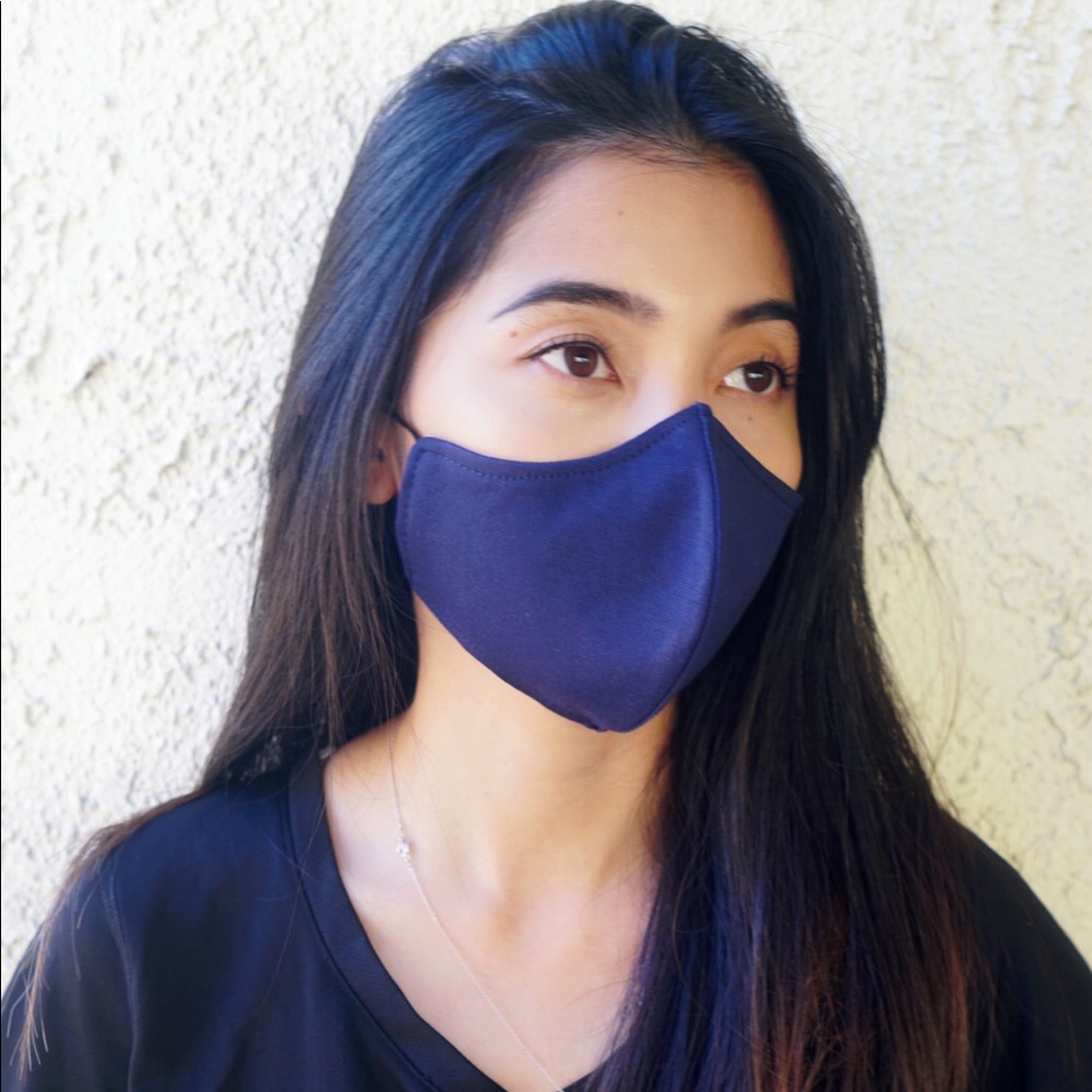 Reusable Washable Dark Navy Blue Face Mask